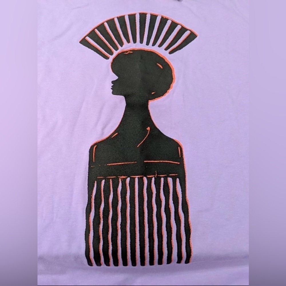 Target Black History Month Purple Artistic Graphic Tshirt Featured On TVUpshaws - Picture 5 of 8